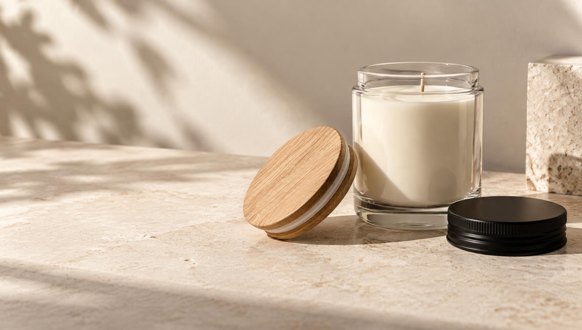 Wooden Glass Jar Lid with Gasket (illustrative image)