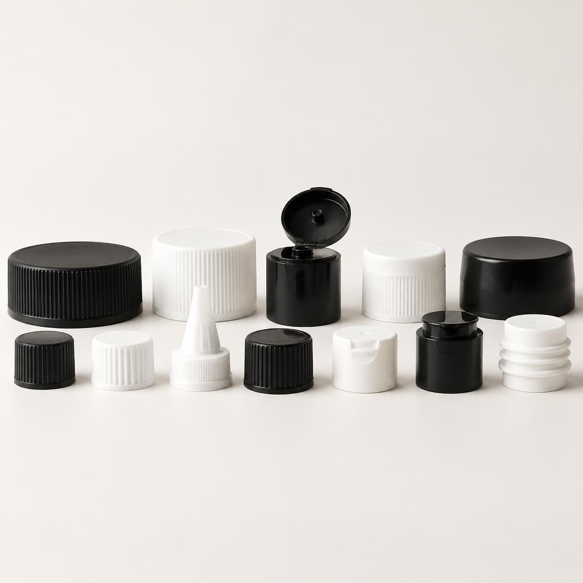Plastic Caps for HDPE Bottles (illustrative image)